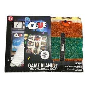Hasbro Clue Game Blanket Board Game Set 60 x 90 Family Game Night